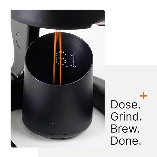 Subminimal Subscale Digital Dosing Cup with LED Display – Sleek & Precise Scale - Dosing & Brewing Accessories, Measures Coffee Grounds for Espresso - Black