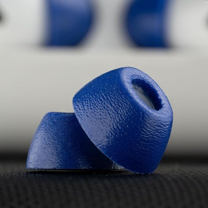 Comply TrueGrip MAX | Premium Memory Foam Replacement Earbud Tips for Apple AirPods Pro 1 & 2 | Long Lasting Comfort, MAX Durability, Secure Fit, Superior Noise Isolation| Blue (Medium) (1 Pair)