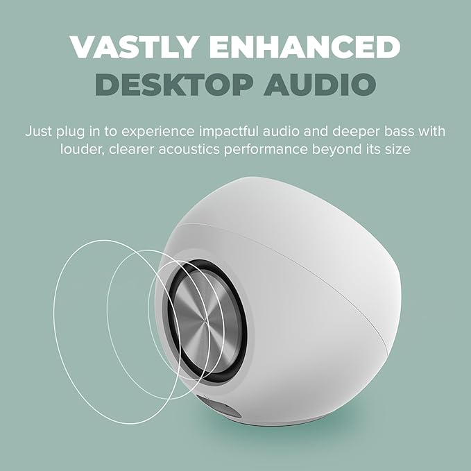 Creative Labs Pebble PRO Minimalist USB-C Computer Speakers - Black