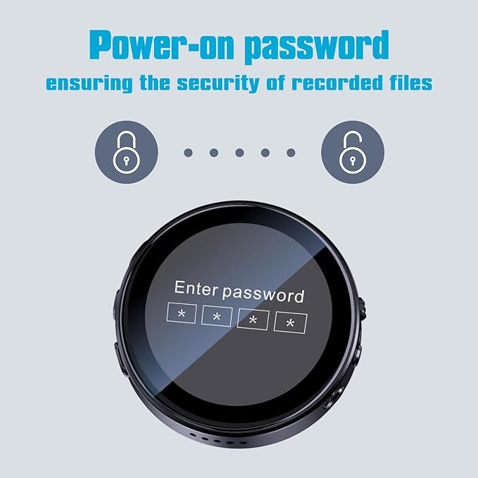 128GB Voice-Activated Recorder | AI Noise Reduction, Playback