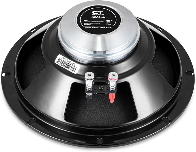 CT Sounds NEO8-4 8” Neo Pro Audio Midrange Loudspeaker, 275 Watts RMS, Each