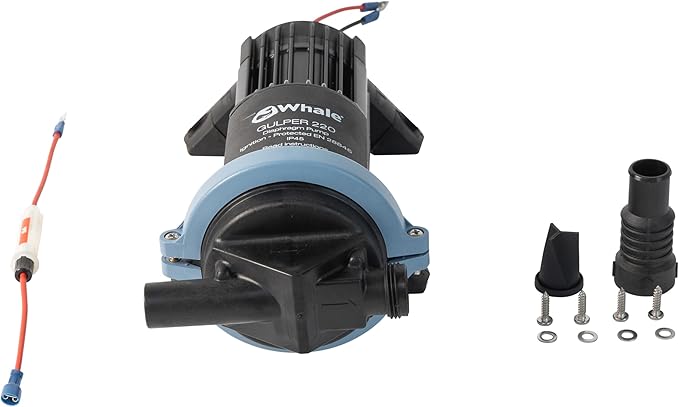 Whale Gulper 220 Graywater Pump - Manages Gray Waste in Boats & RV - 3.5 GPM Flow Rate - 12V/24V