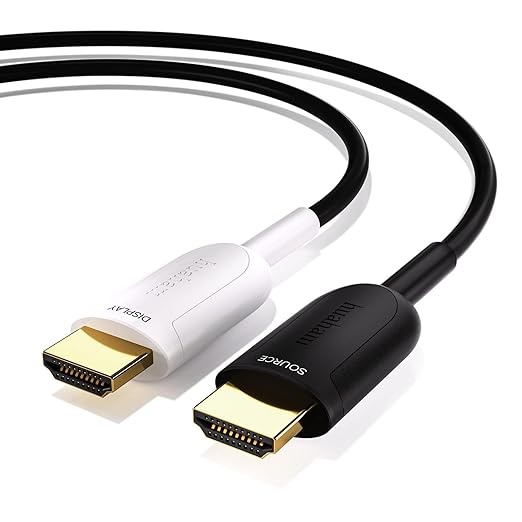 10K 8K HDMI 2.1 Cable Fiber Optic 10ft, 48Gbps Ultra High Speed HDMI Cable 8K@60Hz 4K@120Hz, Support eARC RTX 3090 HDCP 2.2&2.3 Dolby Compatible with PS5, Xbox Series X, Roku/Fire/LG TV/Blu-ray