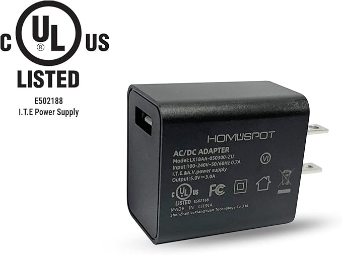 UL-Listed Power Supply 5V3A with Switch 2.5A 2A 1.5A 1A Fast Charge AC Adapter w/ 1.5m Extra Long On Off Power Switch Micro USB Cable for Raspberry Pi 3 Model B/B+