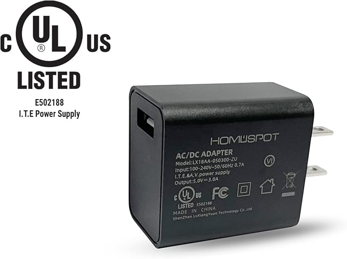 4 Pack 5V 3A Power Supply UL-Listed with Switch 2.5A 2A 1.5A 1A Fast Charge AC Adapter w/ 1.5m Extra Long On Off Power Switch Micro USB Cable for Raspberry Pi 3 Model B/B+ Plus