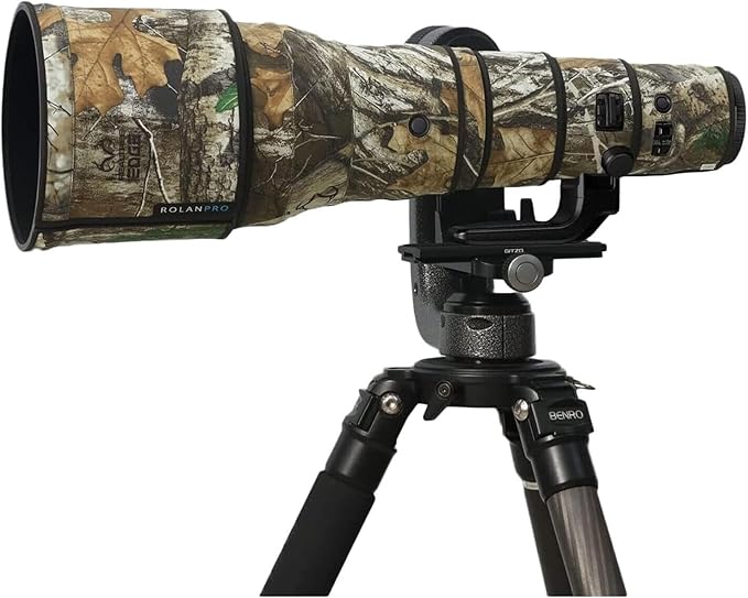 ROLANPRO Rainproof Lens Cover for Nikon Z 800mm f6.3 VR S Camouflage Rain Cover Lens Protection Sleeve Case Clothing-#27 Jungle Camo Waterproof