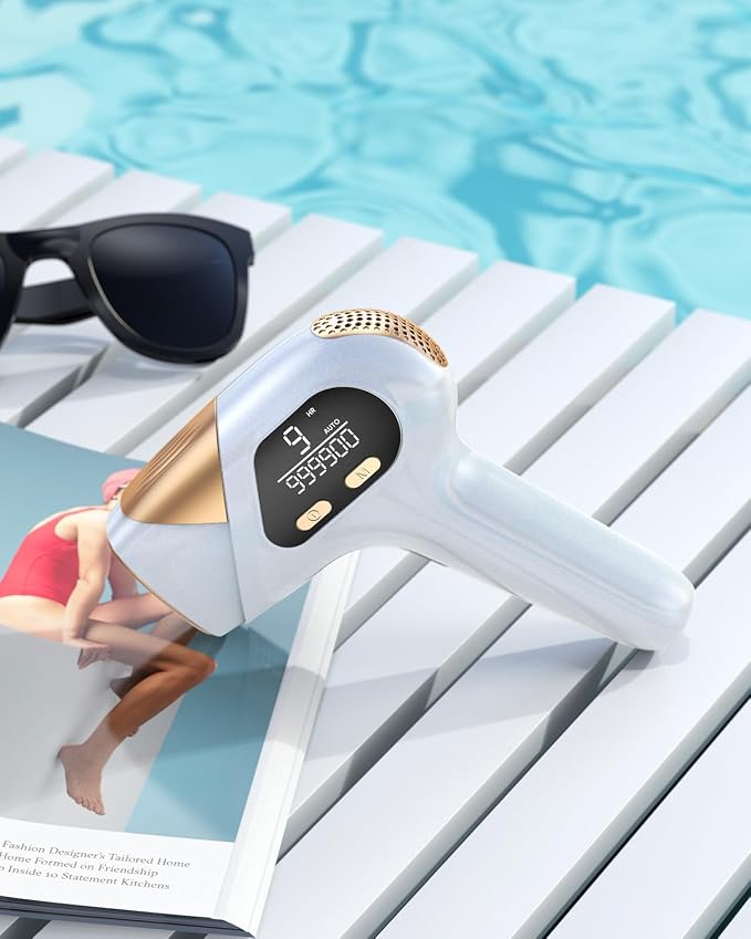 LYSMOSKI Laser Hair Removal for Women and Men, Safe at-Home Hair Removal Device, Hair Laser Removal with Long-Lasting in Hair Reduction for Armpits Back Legs Arms Face Bikini Line