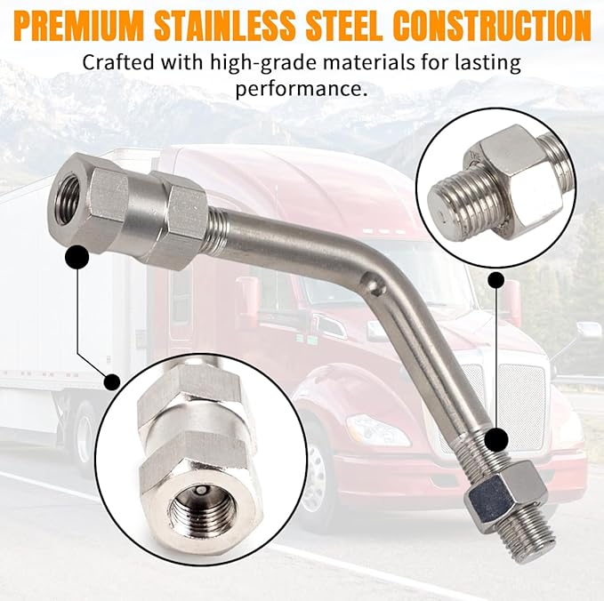 Universal CB Radio Antenna Shafts | Bull Horns – for Truck | Off-Road Stainless Steel (2PCS)