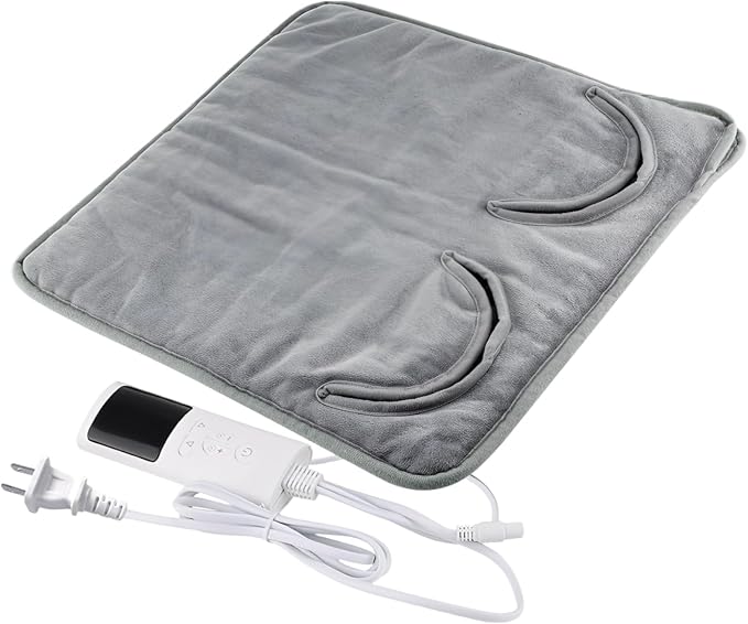 Electric Heated Foot Warmer, 110-120V, 9-Level Temp, 4-Level Timer, Crystal Super Soft, Under Desk Foot Warmer for Home Office,15.6 x 15.8 in / 39.5 x 40 cm Foot Heating Pad