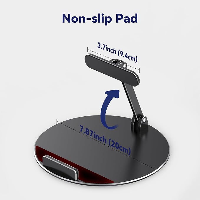 Adjustable Stand for Echo Show 15 (1st, 2nd Gen) and Show 21, Rotatable and Tiltable, Foldable Alexa Show 15 Table Stand, Aluminum Echo Show 15 Desk Holder