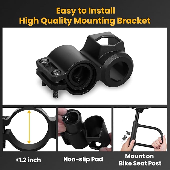 NDakter Bike Locks,17mm Shackle Heavy Duty Anti Theft Bike U Lock with 3 Keys ANG Sturdy Mounting Bracket, Perfect for Bicycles Scooters Mountain, Electric, Folding Bike, Moped, Tricycle