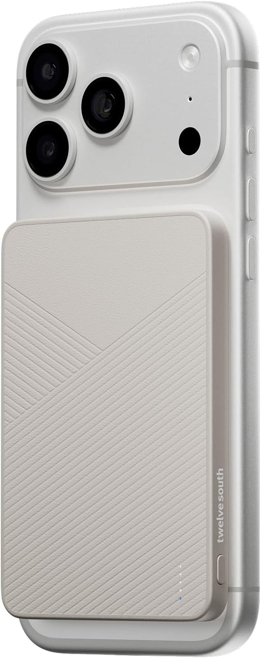 Twelve South PowerCapsule, MagSafe-Compatible Power Bank, (Dune) 5,000mAh