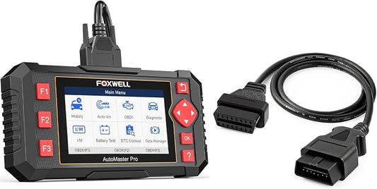 FOXWELL NT604 obd2 Scanner and 16Pin Male to Female Diagnostic Extension Convert Cable Adapter 1m/ 39inch