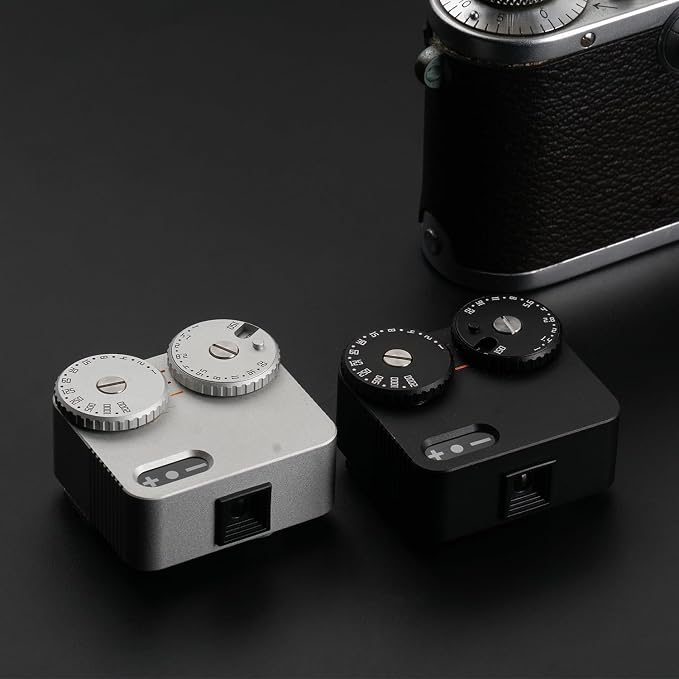 TTARTISAN Light Meter II Two Dial to Adjust ISO Compatible with Cold Shoe Mount for Speed ISO Photography (Black)