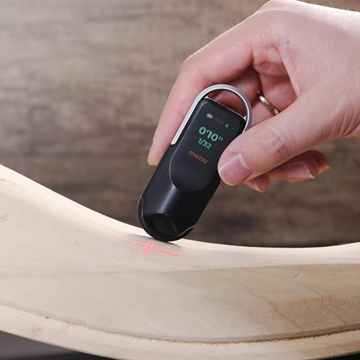 HOZO NeoRulerGO Digital Tape Measure with Laser, Smart Rechargeable Measuring Tool for Flat, Curved, Odd Shapes | Bluetooth App | Pocket Size | Cool Gadgets Fathers Day Gift for Dad, Men, Husband