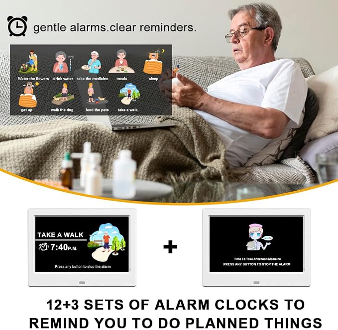 2026 Digital Clock Plug-in (No Battery), Power Outage Memory,DST Display Time, Date, Month, and Year Large-Font Clock for the Elderly