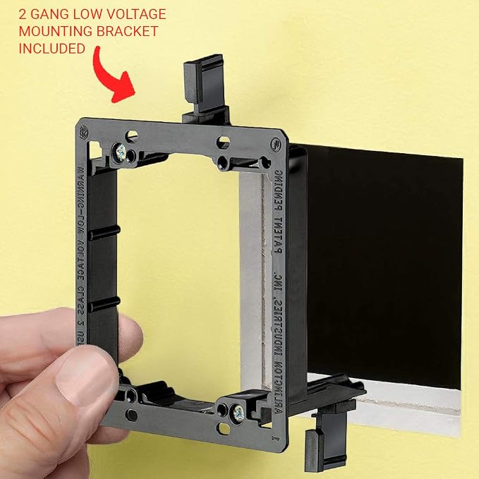 DIYTECH 7.2 Speaker Wall Plate, Home Theater Wall Plate, Gold Plated Binding Posts, for Home Theater Setup