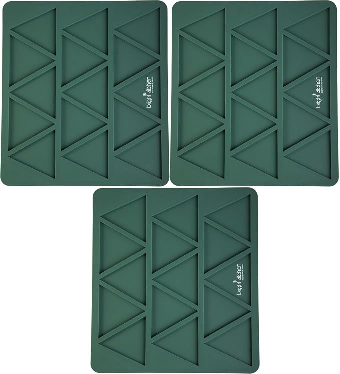 3 Triangle Chip Silicone Sheet Mold Compatible With Ivation Compatible With Gourmia Dehydrator Bright Kitchen Re-Usable Non-Stick Mat