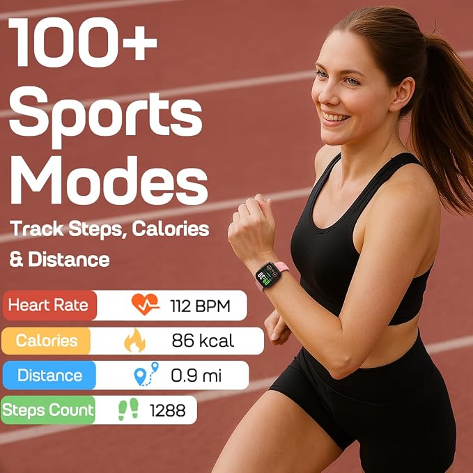 MorePro Smart Watch (Answer/Make Call), 1.83” Health Fitness Watch with Heart Rate, Blood Pressure,SpO2 and Sleep Monitor, 100+ Sports Modes, IP68 Waterproof Fitness Tracker for Men Women