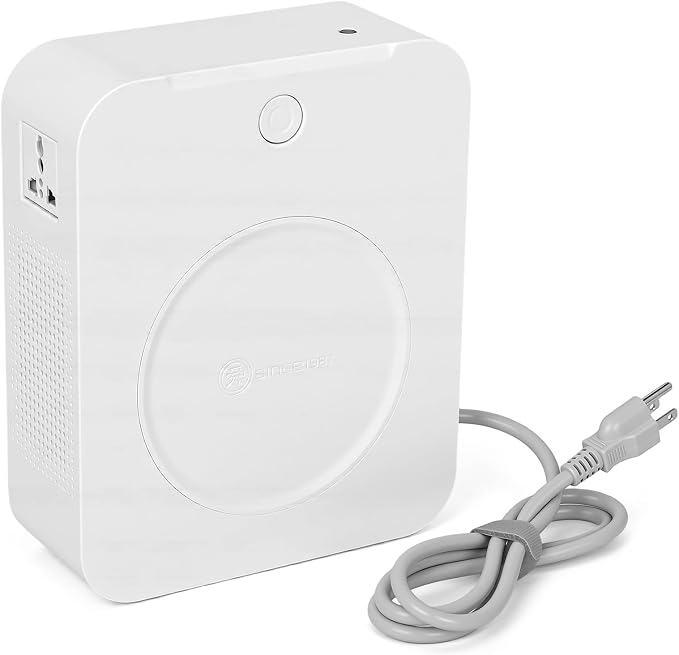 3000W Step Up Voltage Converter 110v to 220v, Heavy Duty Voltage Transformer with 2 Output Sockets, Work with Asia Europe Appliances Used in US (White)