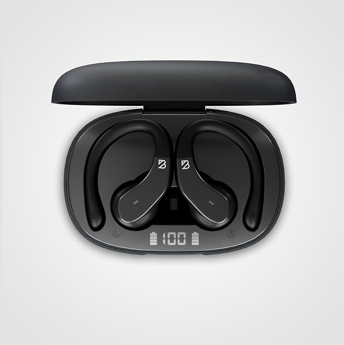 Back Bay Audio - Runner Wireless Earbuds for Running, Workout Wrap Around Earbuds Bluetooth Headphones for Sports, Around The Ear Wireless Bluetooth Running Headphones, Hook Over Earphones Earhooks