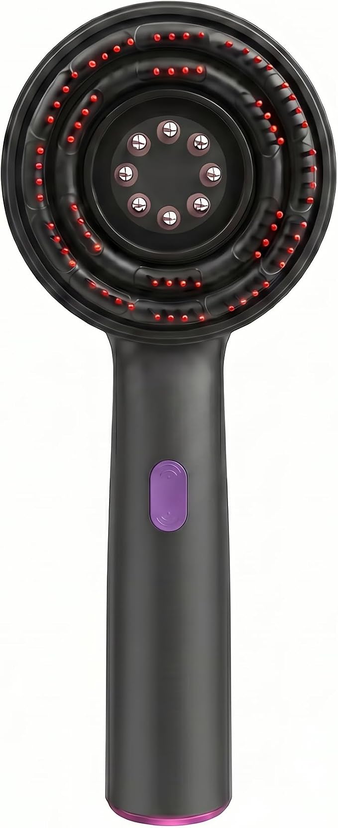3-in-1 Electric Scalp Massager for Hair Growth, Hair Oil Applicator & Scalp Brush, IPX7 Waterproof Head Massager, Portable Rechargeable Hair Massage Device for Dandruff Relief, Home & Travel (Grey)