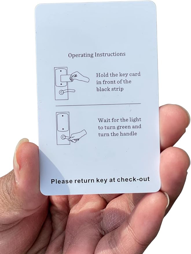 Generic RFID Key Cards, 200 Pieces, Blue, 13.56MHz, Compatible with Saflok, Kaba, Onity, Ilco, Miwa, Securelox Locks