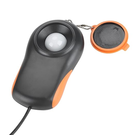 Digital Light Meter 0 to 200000 Lux Range Portable Illuminometer with LCD Display