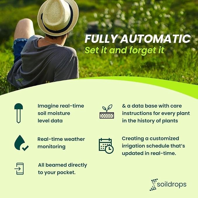 8-Zone WiFi Smart Sprinkler Controller, Indoor or Outdoor Install, IP54 Weather Resistant, App Based Irrigation Timer, Rain Aware Auto Skip, No Required Subscription, Sensor Ready