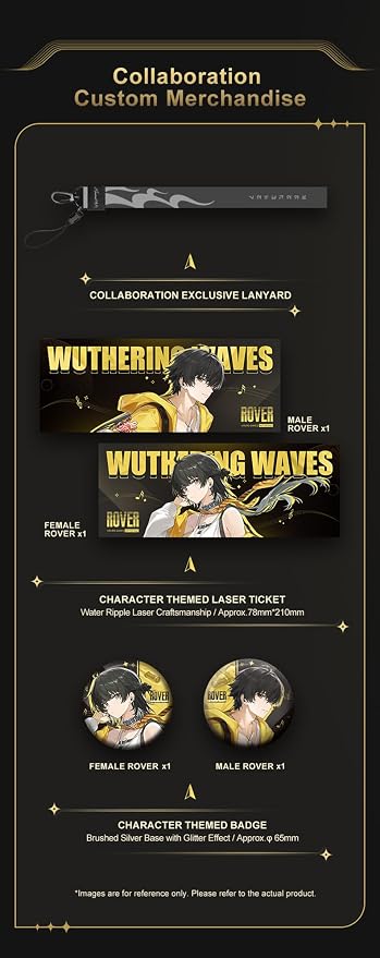 Moondrop x Wuthering Waves U.C.T.S. Hybrid Dual Drivers OWS Al Noise Cancelling LHDC-V Gaming Headset Online Interactive DSP LE Audio Wireless Headphone (English Version)