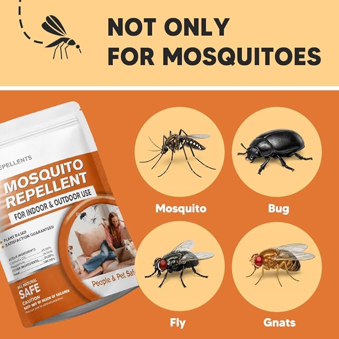 SCFKAOF Mosquito Repellent Outdoor Patio, Mosquito Deterrent for Yard, Indoor Mosquito Repellent Balls, Mosquito Repeller for Patio, Keep Mosquito Away, Covers 120 Sq. Ft, 60 Days Protection-7 Packs