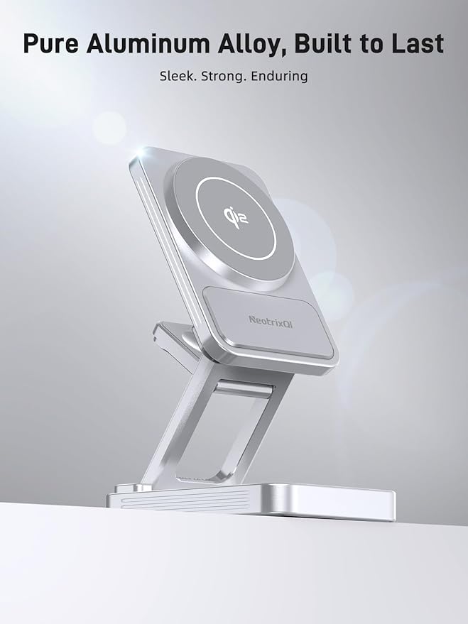 Magnetic Wireless Charger for Samsung, Aluminum Alloy 3 in 1 Charging Station for Samsung Galaxy S26 Ultra/Z Fold7/Flip7/Buds4, Qi2 Foldable Travel Watch Charger for Galaxy Watch 8/Ultra/7