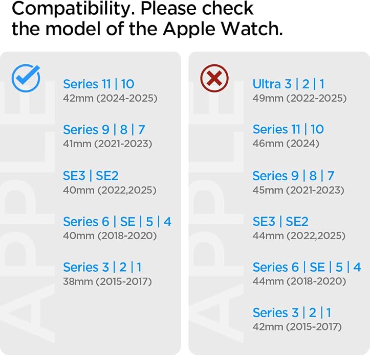 Spigen Rugged Band Designed for Apple Watch Band Compatible with Ultra 3/2/1 49mm, Series 11/10 46mm, 9/8/7 45mm, SE2/SE/6/5/4 44mm, 3/2/1 42mm