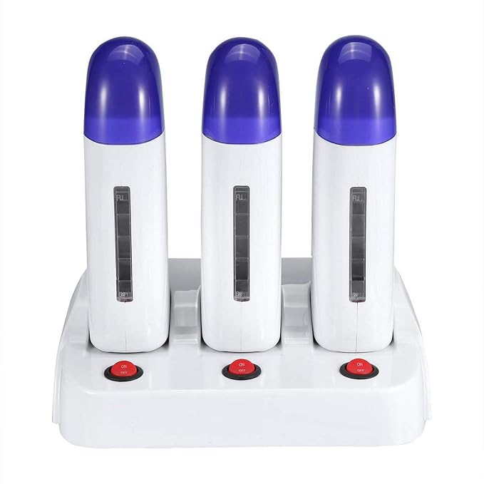 Wax Warmer for Hair Removal, Professional Abs Roll on Wax Heater Waxing Body Hair Removal Hot Wax Machine for Hand, Foot, Elbow, Arm, Leg, Armpit and Bikini Line Easily