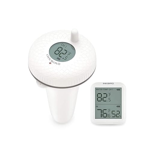 Inkbird IBS-P01R Wireless Pool Thermometer, Inkbird Smart Thermometer, IBS-TH2 Freezer Wireless Thermometer Bluetooth Temperature Sensor (Temperature Sensor ONLY) Bundle