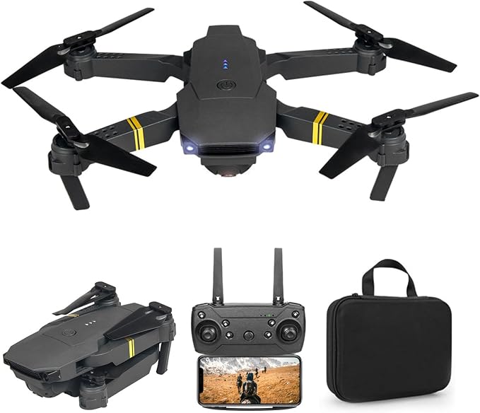 Black Falcon 4k Drone with Camera 2026 Quadcopter Drones for Kids, drone for adults, beginner and pros | HD pictures and videos, foldable, silent, 30 MPH Falcon Drones with Camera for Adults 4k