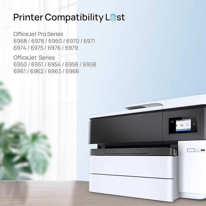 902XL Ink Cartridges Compatible for HP 902XL Ink Combo Pack, for HP Printers OfficeJet Pro 6978 6960 6968 6954, OfficeJet 6962 6958 6950, 4 Packs