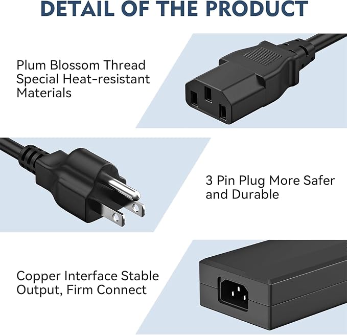 12V 15A AC to DC Adapter for 5050 3528 LED Strip Light Driver CCTV Cameras 3D Printer Security System LCD Monitor,12 Volts 15 Amps Power Transformer 5.5x2.5mm&5.5x2.1mm Pump Desktop AC to DC Converter