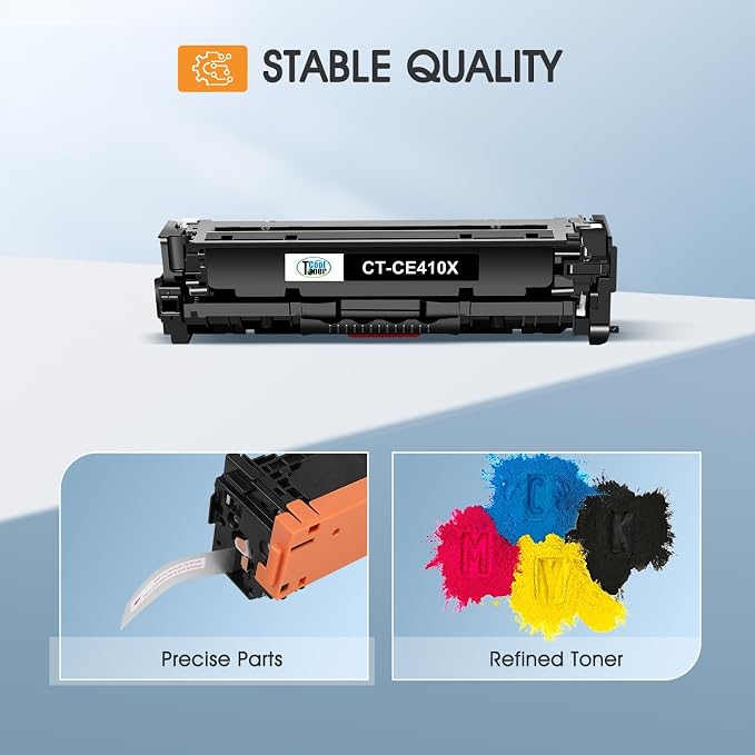 305X 305A Toner Cartridge 4-Piece Combo Pack Compatible for HP 305X 305A CE410X CE411X CE412X CE413X for HP LaserJet Pro 400 Color MFP M451nw M475dn M451dn M351 M375 M451 M475 Series Printer