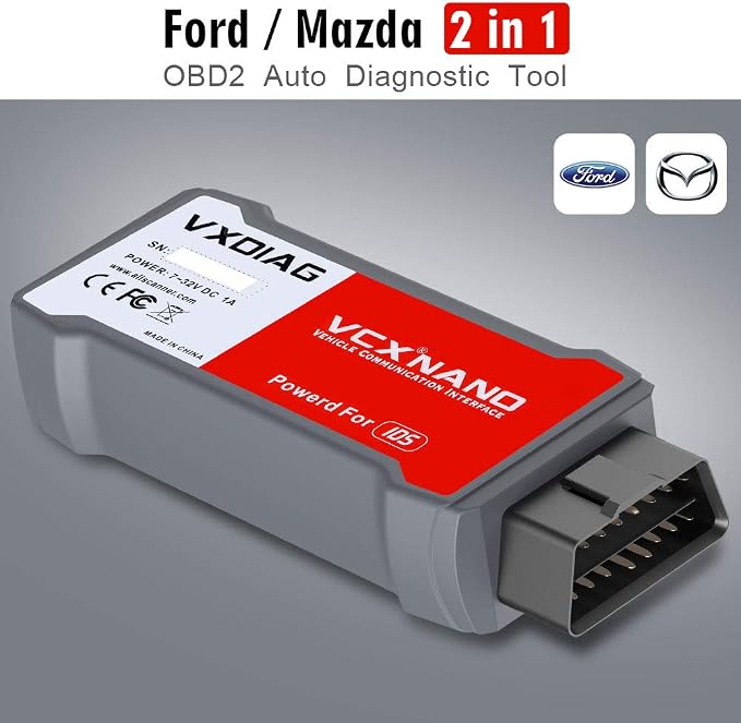 VXDIAG VCX Nano Compatible for Ford/Mazda 2 in 1 Diagnostic Tool with IDS Programming Tool