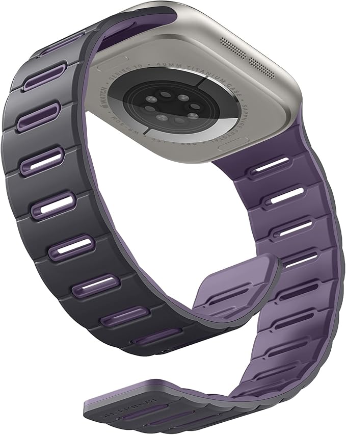 Bandletic Double Sided Magnetic Compatible with Apple Watch Series 10 Band, Durable Strong Magnet Strap Replacement for iWatch Bands 42mm(Series 11/10),41mm(9/8/7), 40mm(SE3/SE2/SE/6/5/4),38mm(3/2/1)
