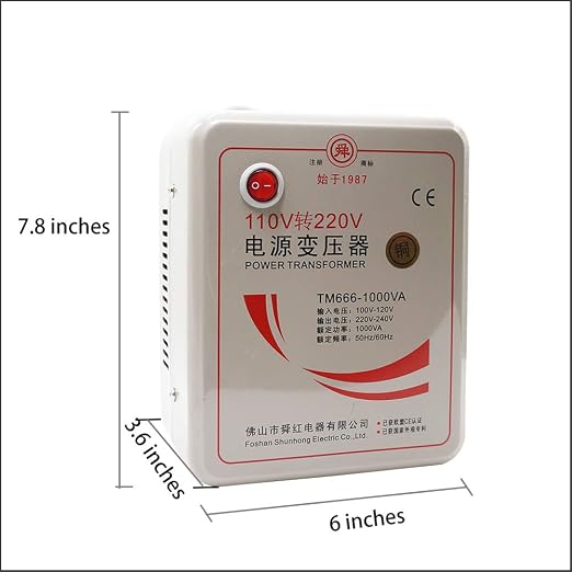 Beduan 110V to 220V Step Up Converter Voltage Power Transformer for 220V Chinese Electronics
