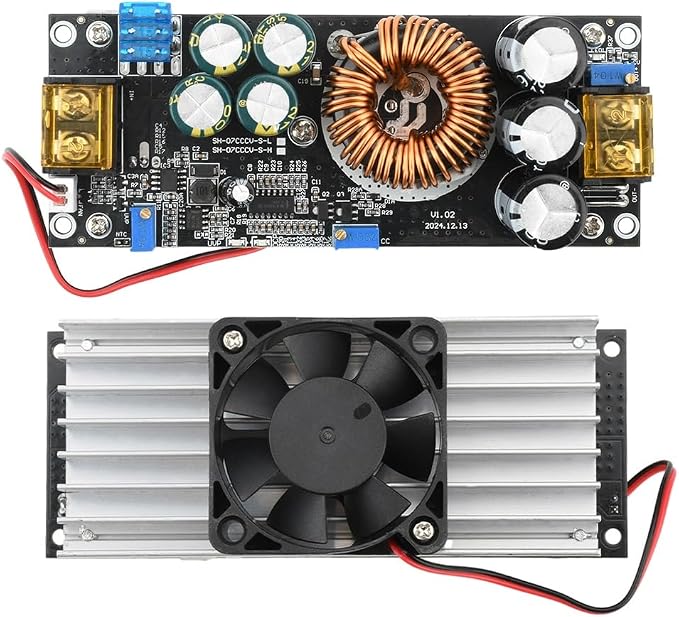 1200W Voltage Converter,Aideepen 20A Boost Converter Voltage Regulator DC-DC Boost Converter Car Step-up Power Supply Module Adjustable Voltage Converter 14V-85V to 14-120V