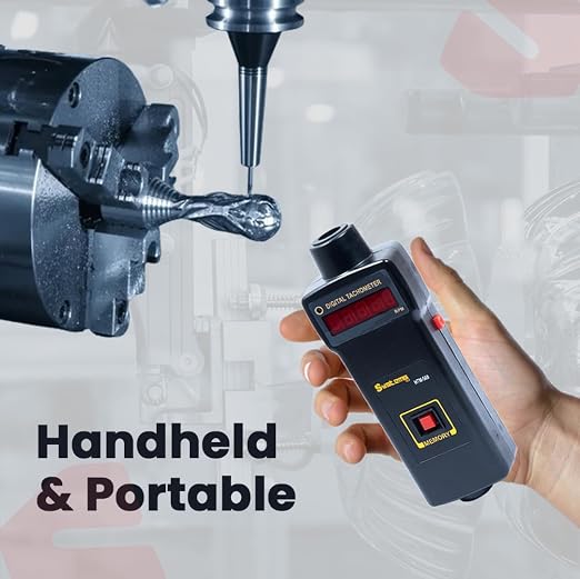 HTM-560 Non-Contact Digital Tachometer Offers Accurate and Easy-to-use RPM, Memory Recall, a Laser Tachometer, a Low Battery Indicator, and is a Non-Contact Tachometer.