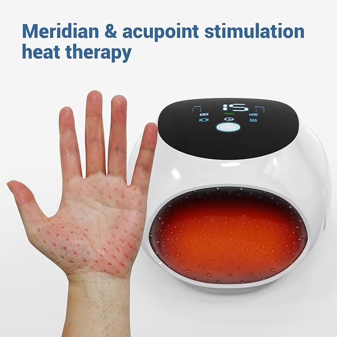 Hand Massager with Heat and Compression,Hand & Wrist Massager for Arthritis and Carpal Tunnel Pain Relief