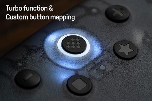 8Bitdo Ultimate 2C Hall Effect Joysticks and Hall Triggers Wireless Controller for Windows PC and Android, with Remappable L4/R4 Bumpers, Turbo function & Rumble vibration (Transparent Black)