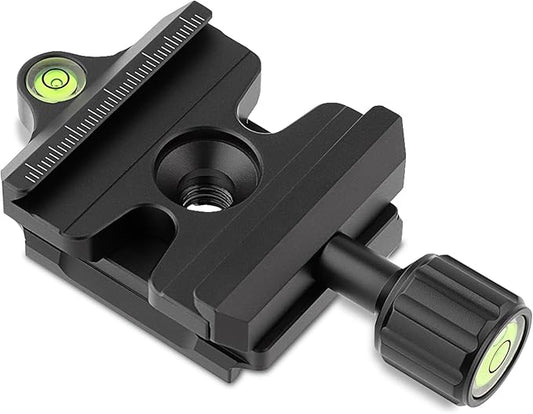 Haoge Quick Release QR Clamp Adapter Convertor for Manfrotto RC2 System to Arca-Swiss Compatible
