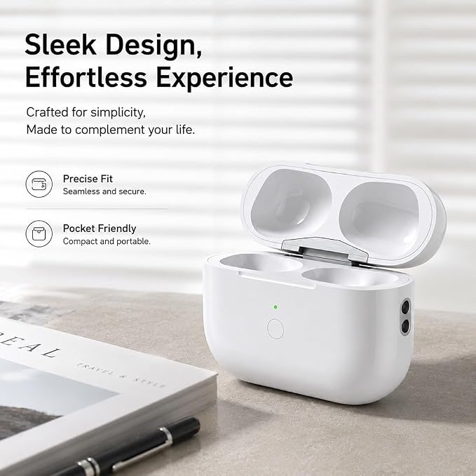 Charging Case for AirPods Pro 2 & 1 | Easy Pairing with Sync Button USB-C & Wireless Charging Case Replacement for AirPod Pro 1st & 2nd Generation