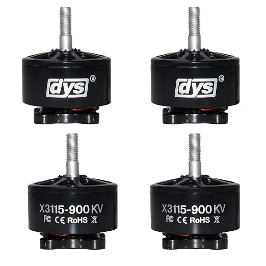 DYS 4pcs X3115 900KV Drone Brushless Motor,6S FPV Motor for 8,9,10inch Freestyle Long Range FPV Drone,FPV Racing Quadcopter Motor,Multirotor Drone Motors