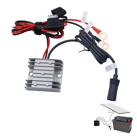 12V/24V to 30V 3.5A Step Up Converter for Starlink Mini - Waterproof DC Power Supply with Copper O-Ring Terminals - Direct Battery Connection for RV Truck Boat Marine Off-Grid - No Voltage Drop